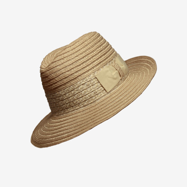 Cappello modello Indiana Jones in cotone, juta e viscosa, produzione Ramar  - Cappelleria Viarani