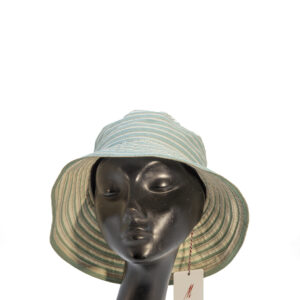 Cloche in gros grain di cotone bicolore