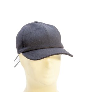 berretto tipo golf in lana cahemere, nero, regolabile