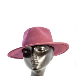 Cappello in feltro di lana merinos, bordeaux