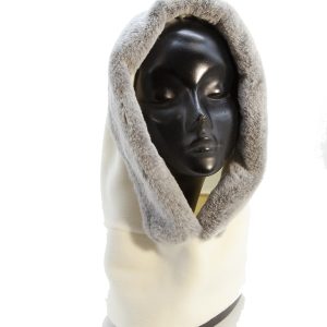 Balaclava in pile con bordo ecopelliccia