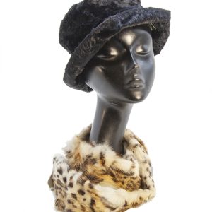 Sciarpetta in lapin animalier
