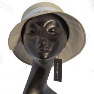 Cloche coppa paglia al in lino