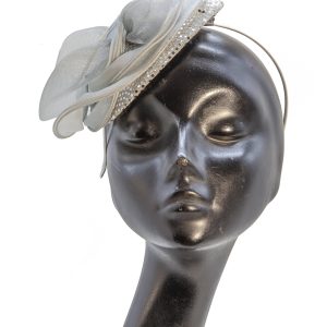 Fascinator in organza e crine