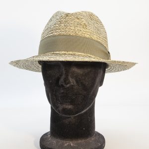 Fedora in rafia, verdino