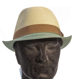 Trilby in papier bicolore