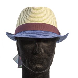 Trilby in papier bicolore